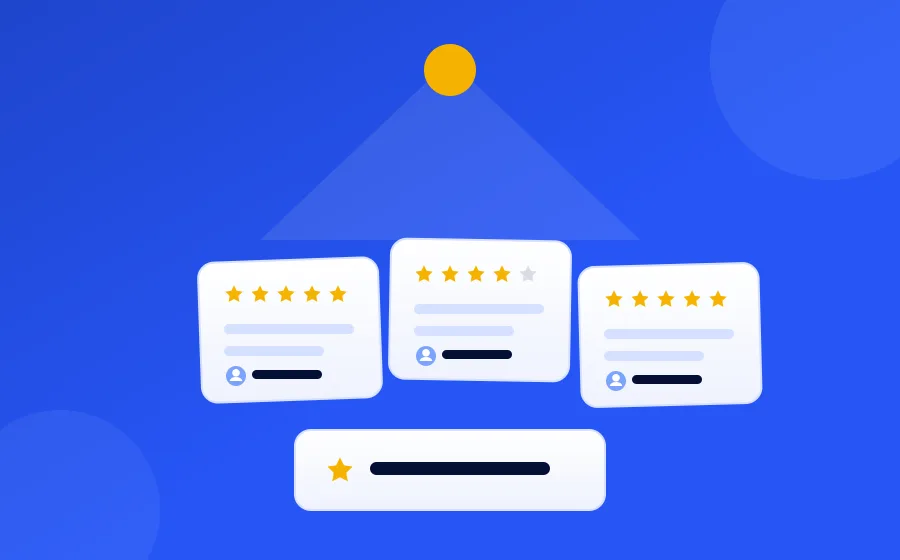 Guest reviews widget editor with layout and theme options