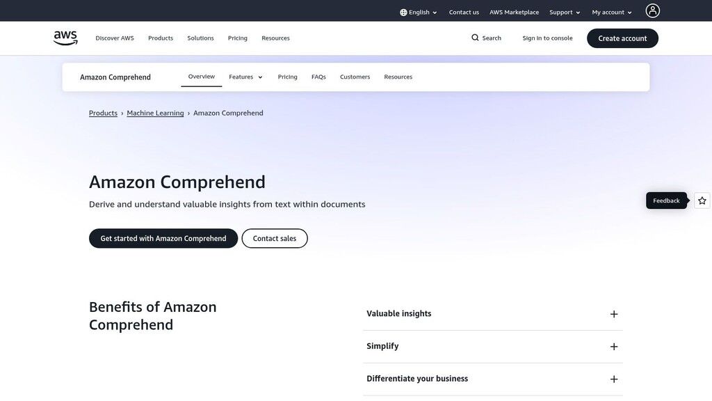 Amazon Comprehend