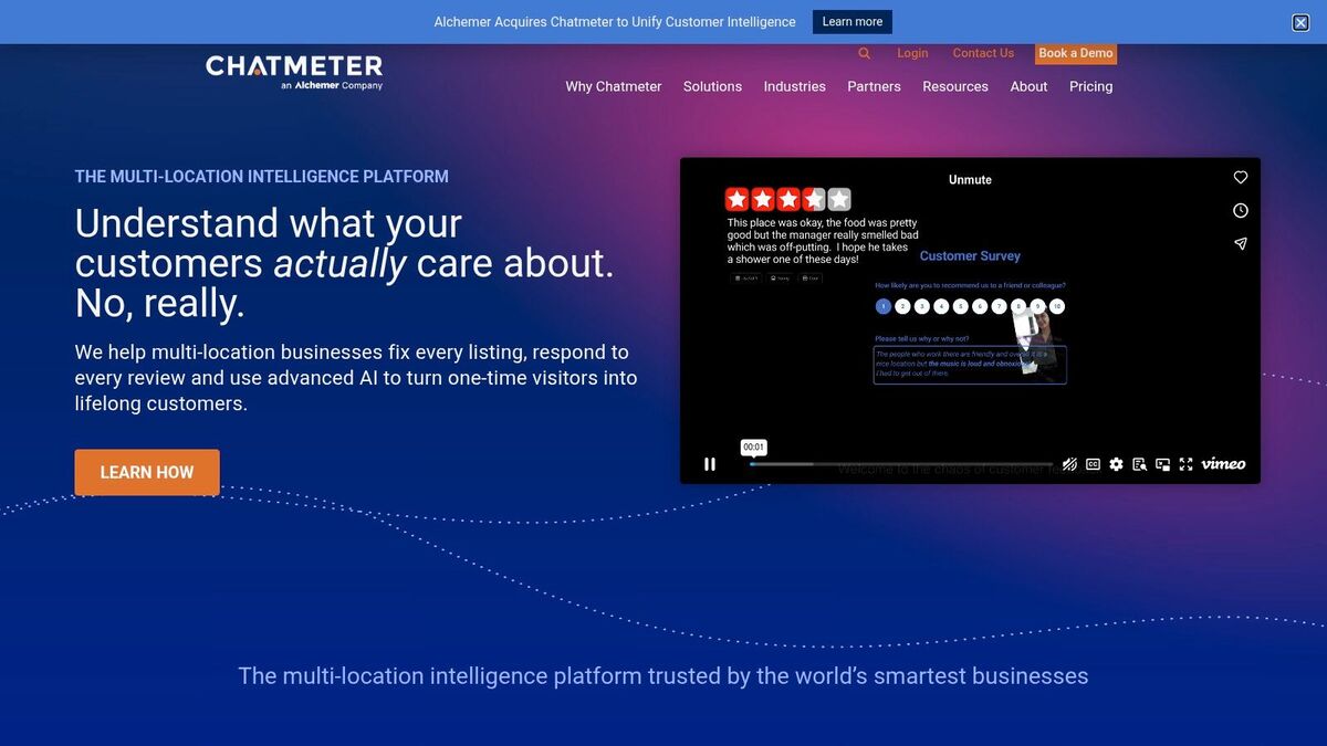 Chatmeter local competitive intelligence platform