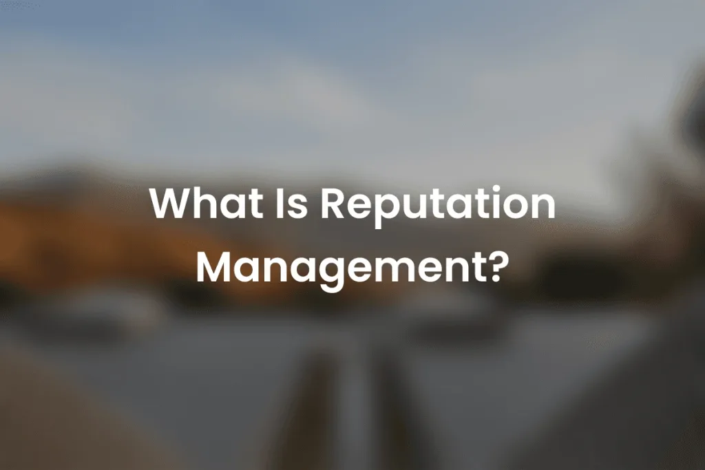 What is reputation management for businesses?