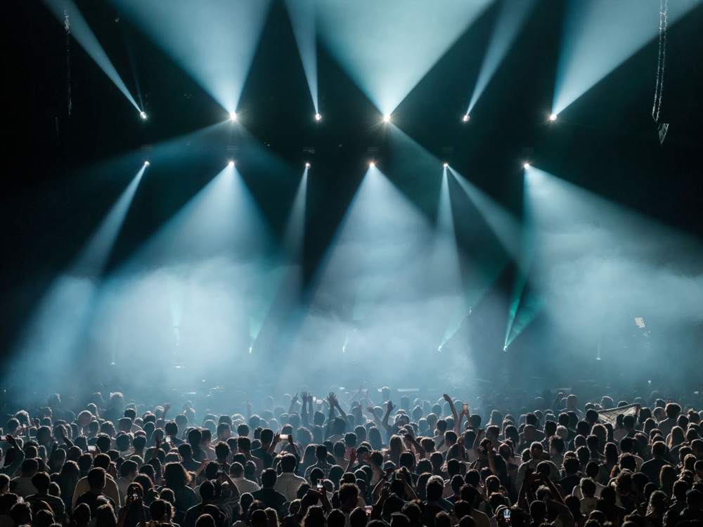 Concert crowd at an entertainment venue