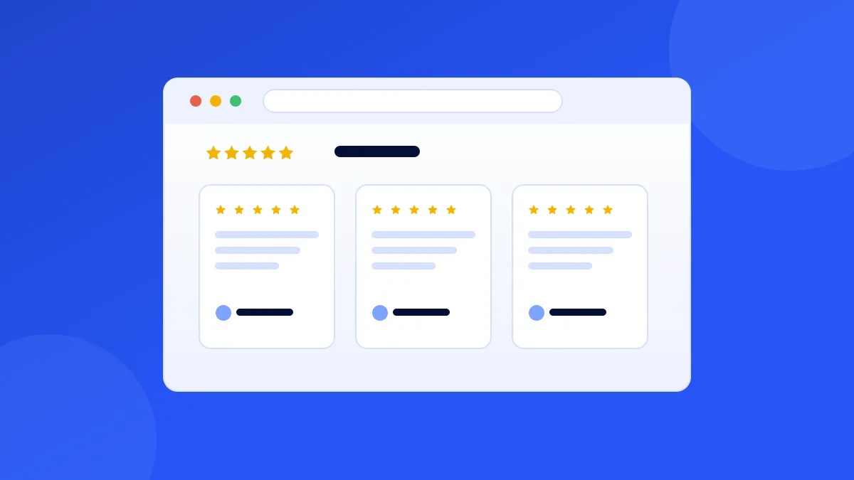 A browser window showing an embedded Google reviews widget